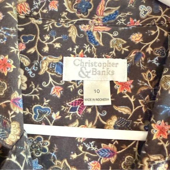 Vintage Floral Swing Dress by Christopher & Banks | Size 10 - Picture 4 of 16